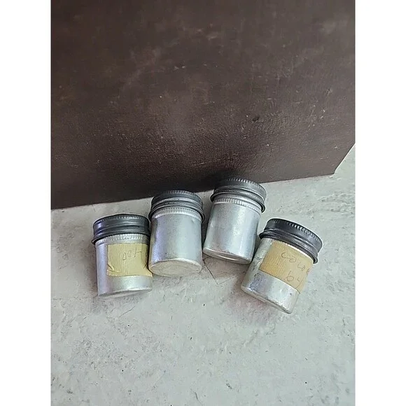 Group Lot Vintage Aluminum Film Canisters With Undeveloped Film - Picture 2 of 6